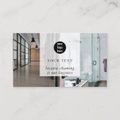 Schoonmaakservice 2 foto sociale media QR code Log Visitekaartje (Voorkant)