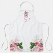 Schoonmaakservice Bloemen Zakelijke schotel zeep Schort (Voorkant)