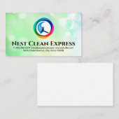 Schoonmaakservice Express | zeepbel Visitekaartje (Voorkant / Achterkant)