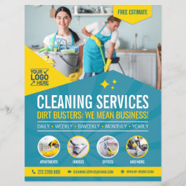 Schoonmaakservice Flyer Sjabloon