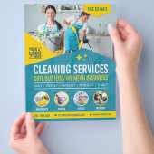 Schoonmaakservice Flyer Sjabloon (Hand)