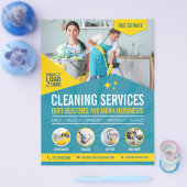 Schoonmaakservice Flyer Sjabloon (Enkel)