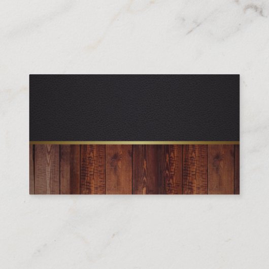 Schoonmaakservice (goud) visitekaartje (Achterkant)