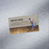 Schoonmaakservice | Hardhouten vloeren Magnetisch Visitekaartje (Voorbeeld)