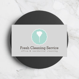Schoonmaakservice, Housekeeper stijl grijs Visitekaartje