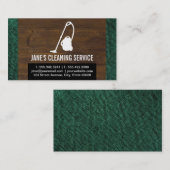 Schoonmaakservice (hout en stof) visitekaartje (Voorkant / Achterkant)