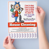 Schoonmaakservice Huis Actieaanbieding Flyer (Hand)