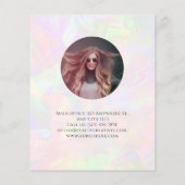 Schoonmaakservice huis houden van elegante hologra flyer (Achterkant)