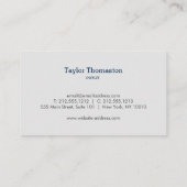 Schoonmaakservice, Huishoudster II Visitekaartje (Achterkant)