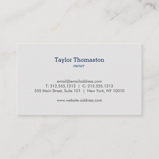 Schoonmaakservice, Huishoudster II Visitekaartje (Achterkant)