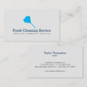 Schoonmaakservice, Huishoudster II Visitekaartje (Voorkant / Achterkant)