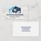 Schoonmaakservice Logo | Huizen Visitekaartje (Voorkant / Achterkant)