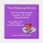 Schoonmaakservice magneet (Voorkant)