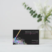 Schoonmaakservice Maid House en Kantoor Glitter Visitekaartje (Staand voorkant)