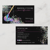 Schoonmaakservice Maid House en Kantoor Holographi Visitekaartje (Voorkant / Achterkant)