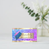 Schoonmaakservice Maid House Keeping Gold Pink Visitekaartje (Staand voorkant)