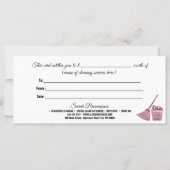 Schoonmaakservice Maid Janitorial Gift Certificate (Achterkant)