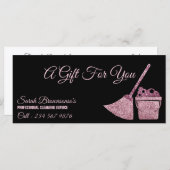 Schoonmaakservice Maid Janitorial Gift Certificate (Voorkant / Achterkant)