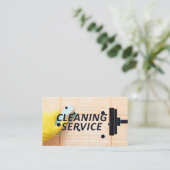 Schoonmaakservice | Maid Scrubbing Tegels Visitekaartje (Staand voorkant)