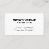 Schoonmaakservice | Maid Scrubbing Tegels Visitekaartje (Achterkant)