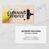 Schoonmaakservice | Maid Scrubbing Tegels Visitekaartje (Voorkant / Achterkant)