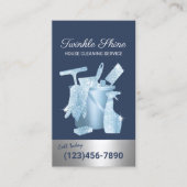 Schoonmaakservice Marine Blauwe Huishouding Visitekaartje (Voorkant)