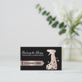 Schoonmaakservice Modern Roos Gold Spray Cleaner Visitekaartje (Staand voorkant)