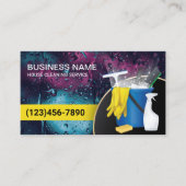 Schoonmaakservice Professionele huishouding Visitekaartje (Voorkant)