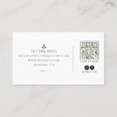Schoonmaakservice QR-code Visitekaartje (Achterkant)