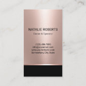 Schoonmaakservice Roos Gold Housekeeping Visitekaartje (Achterkant)