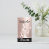 Schoonmaakservice Roos Gold Housekeeping Visitekaartje (Staand voorkant)