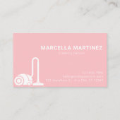 Schoonmaakservice Roze Visitekaartje (Achterkant)