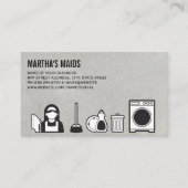 Schoonmaakservice | Schoonmaakdiensten Visitekaartje (Voorkant)