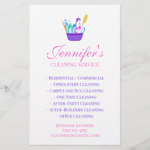 Schoonmaakservice Supplies Business Flyer