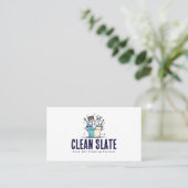 Schoonmaakservice verhuizing Foto QR-code Visitekaartje (Staand voorkant)