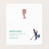 Schoonmaakservice Visitekaartje (Buitenkant ongevouwen)