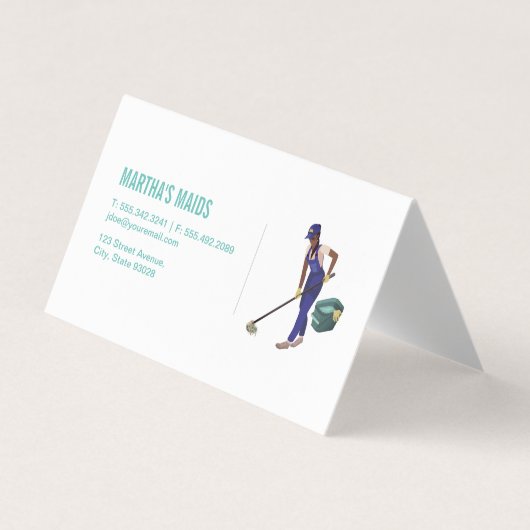 Schoonmaakservice Visitekaartje (Voorkant)