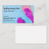 Schoonmaakservice visitekaartjes Huisreiniger (Voorkant / Achterkant)