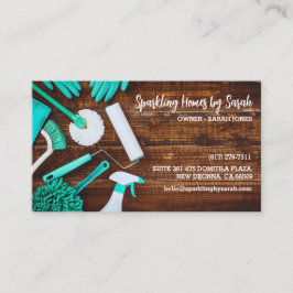 Schoonmaakservice visitekaartjes Huisreiniger