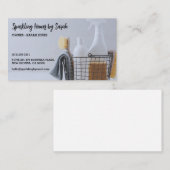 Schoonmaakservice visitekaartjes Huisreiniger (Voorkant / Achterkant)