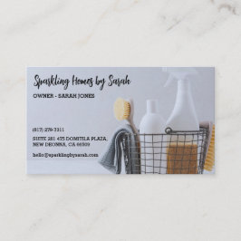 Schoonmaakservice visitekaartjes Huisreiniger