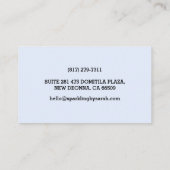 Schoonmaakservice visitekaartjes Huisreiniger (Achterkant)