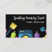 Schoonmaakservice visitekaartjes Huisreiniger (Voorkant)