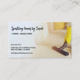 Schoonmaakservice visitekaartjes Huisreiniger