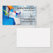 Schoonmaakservice visitekaartjes Huisreiniger (Voorkant / Achterkant)