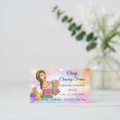 Schoonmaakservice voor Classy House Maid Glitter S Visitekaartje (Staand voorkant)