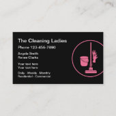 schoonmaakservice voor dames visitekaartje (Voorkant)