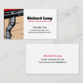 Schoonmaakservice voor goot visitekaartje (Voorkant / Achterkant)