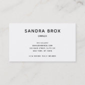 Schoonmaakservice voor het zwarte en witte huis visitekaartje (Achterkant)