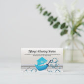 Schoonmaakservice voor huismeisjes | Zeepbel Visitekaartje (Staand voorkant)